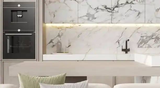 مدخل فاخر ببديل رخام بالرياض